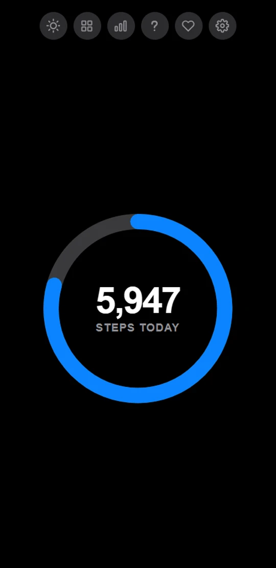 Walk in dark mode